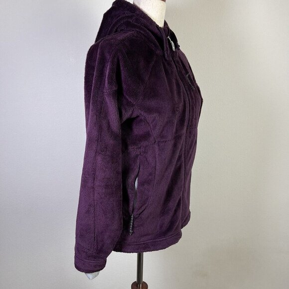 Mountain Hard Wear Fleece Jacket Hooded Women's Small Purple Fuzzy Full Zip - Picture 9 of 15